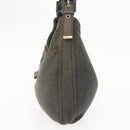 FENDI Mamma Baguette Shoulder Bag cotton Gray Auth ep11488-4