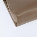 GUCCI Shoulder Bag Leather Beige Gold Auth ep11490-9