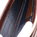 BURBERRY Clutch Bag Leather Brown Gold Auth ep11492-21