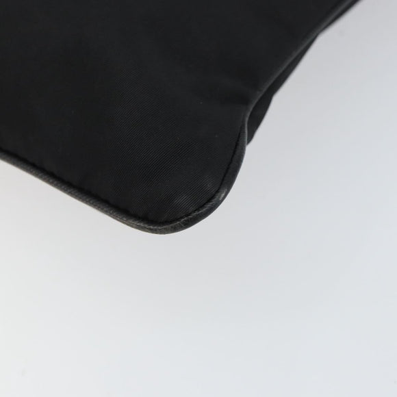 PRADA Shoulder Bag Nylon Black Silver Auth ep11496
