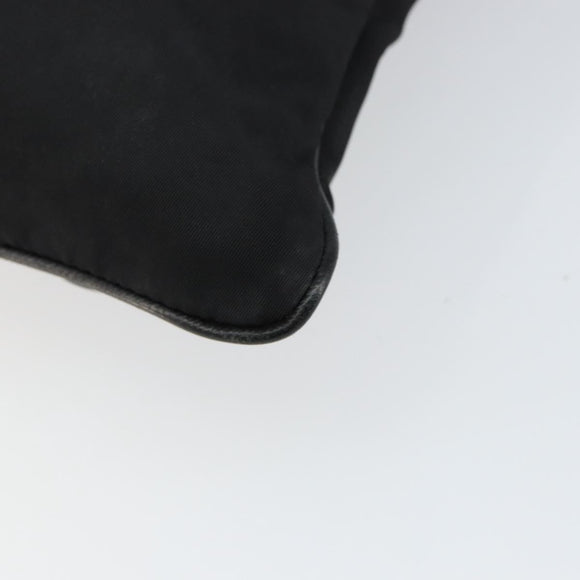 PRADA Shoulder Bag Nylon Black Silver Auth ep11496