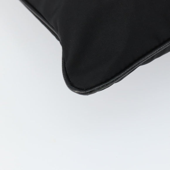 PRADA Shoulder Bag Nylon Black Silver Auth ep11496