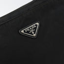 PRADA Shoulder Bag Nylon Black Silver Auth ep11496-14