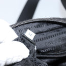 PRADA Shoulder Bag Nylon Black Silver Auth ep11496-22