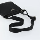 PRADA Shoulder Bag Nylon Black Silver Auth ep11496-7