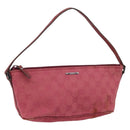 GUCCI GG Canvas Accessory Pouch Pink 07198 Auth ep11501-1