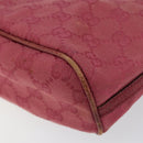 GUCCI GG Canvas Accessory Pouch Pink 07198 Auth ep11501-12