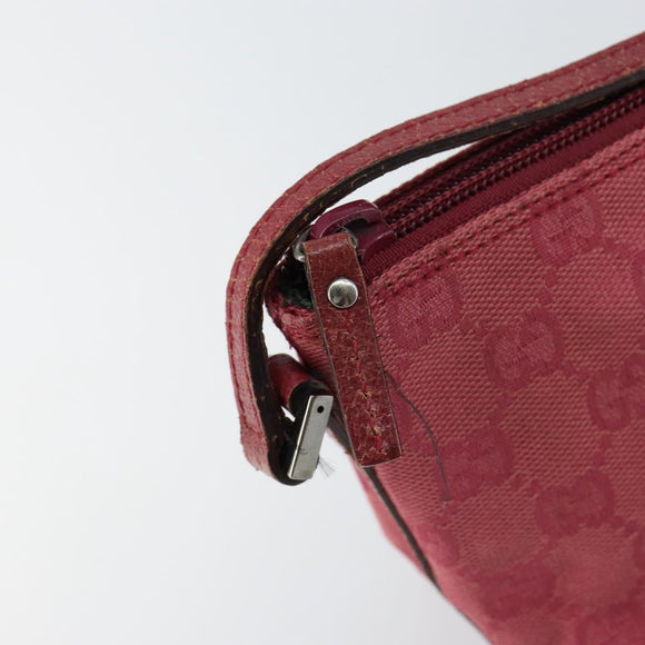 GUCCI GG Canvas Accessory Pouch Pink 07198 Auth ep11501