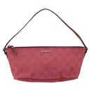GUCCI GG Canvas Accessory Pouch Pink 07198 Auth ep11501-2