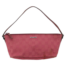 GUCCI GG Canvas Accessory Pouch Pink 07198 Auth ep11501 - 0