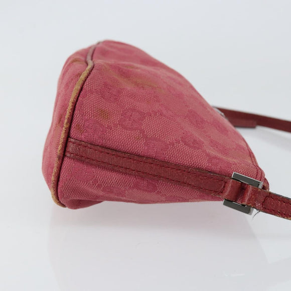 GUCCI GG Canvas Accessory Pouch Pink 07198 Auth ep11501