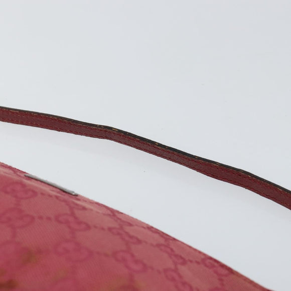 GUCCI GG Canvas Accessory Pouch Pink 07198 Auth ep11501