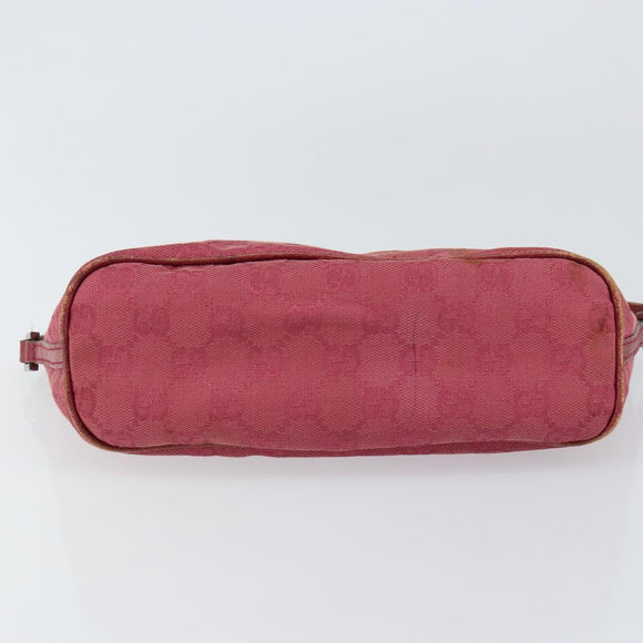 GUCCI GG Canvas Accessory Pouch Pink 07198 Auth ep11501