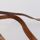 CELINE Macadam Canvas Backpack PVC Leather Brown Gold Auth ep11505-15