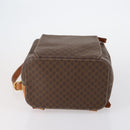 CELINE Macadam Canvas Backpack PVC Leather Brown Gold Auth ep11505-5