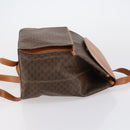 CELINE Macadam Canvas Backpack PVC Leather Brown Gold Auth ep11505-4