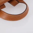 CELINE Macadam Canvas Backpack PVC Leather Brown Gold Auth ep11505-7