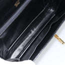 GUCCI Shoulder Bag Leather Black Gold Auth ep11506-17
