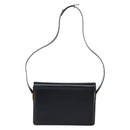 GUCCI Shoulder Bag Leather Black Gold Auth ep11506-3