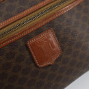 CELINE Macadam Canvas Shoulder Bag PVC Leather Brown Gold Auth ep11508-17