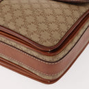 CELINE Macadam Canvas Shoulder Bag PVC Beige Gold Auth ep11511-15