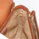 CELINE Macadam Canvas Shoulder Bag PVC Beige Gold Auth ep11511-20