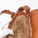 CELINE Macadam Canvas Shoulder Bag PVC Beige Gold Auth ep11511-21