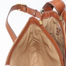 CELINE Macadam Canvas Shoulder Bag PVC Beige Gold Auth ep11511-23