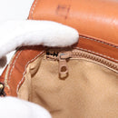 CELINE Macadam Canvas Shoulder Bag PVC Beige Gold Auth ep11511-25