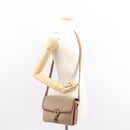 CELINE Macadam Canvas Shoulder Bag PVC Beige Gold Auth ep11511-27