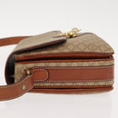 CELINE Macadam Canvas Shoulder Bag PVC Beige Gold Auth ep11511-4