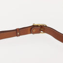 CELINE Macadam Canvas Shoulder Bag PVC Beige Gold Auth ep11511-8