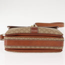 CELINE Macadam Canvas Shoulder Bag PVC Beige Gold Auth ep11511-5