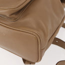 GUCCI Bamboo Backpack Leather Beige Gold 003 3444 0030 Auth ep11512-18