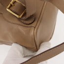 GUCCI Bamboo Backpack Leather Beige Gold 003 3444 0030 Auth ep11512-19