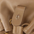 GUCCI Bamboo Backpack Leather Beige Gold 003 3444 0030 Auth ep11512-10