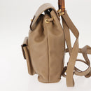 GUCCI Bamboo Backpack Leather Beige Gold 003 3444 0030 Auth ep11512-3