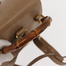 GUCCI Bamboo Backpack Leather Beige Gold 003 3444 0030 Auth ep11512-7