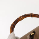 GUCCI Bamboo Backpack Leather Beige Gold 003 3444 0030 Auth ep11512-14