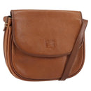 Burberrys Shoulder Bag Leather Gold Brown Auth ep11513-1