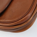 Burberrys Shoulder Bag Leather Gold Brown Auth ep11513-14