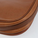 Burberrys Shoulder Bag Leather Gold Brown Auth ep11513-15