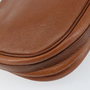 Burberrys Shoulder Bag Leather Gold Brown Auth ep11513-16