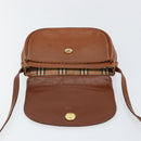 Burberrys Shoulder Bag Leather Gold Brown Auth ep11513-10