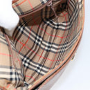 Burberrys Shoulder Bag Leather Gold Brown Auth ep11513-11