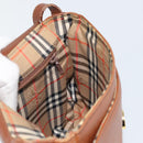Burberrys Shoulder Bag Leather Gold Brown Auth ep11513-18