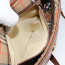 Burberrys Shoulder Bag Leather Gold Brown Auth ep11513-12