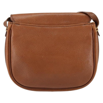 Burberrys Shoulder Bag Leather Gold Brown Auth ep11513 - 0