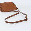 Burberrys Shoulder Bag Leather Gold Brown Auth ep11513-7