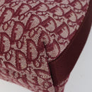 Christian Dior Trotter Canvas Shoulder Bag Red Silver Auth ep11517-9